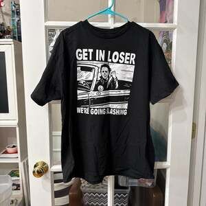 Michael Myers Halloween 'Get In Loser' Graphic T-Shirt, Black, XL